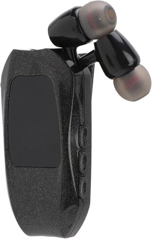 Retractable Headsets, Headphone V5.3 Stereo Earpiece Business Headphones, Clip on Earbud Compatible with Smart Cell Phones Tablet Pad PC Laptop (Single Ear) in Saudi Arabia