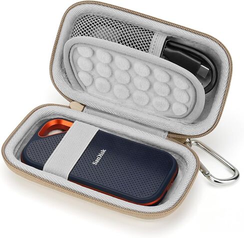 Yinke Hard Case for SanDisk Extreme Pro/SanDisk Extreme Portable External SSD 500GB 1TB 2TB, Travel Case Protective Cover Storage Bag in Saudi Arabia