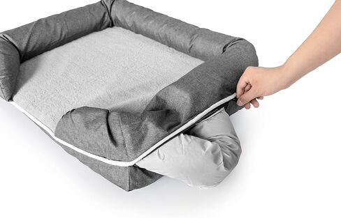 Solid Memory Foam Dog Bed - Medium, Waterproof, Washable, Orthopedic, Reduced Joint Pain, Improved Health, No Mercury, Lead, Formaldehyde, Phthalates, Ozone Depleters in Saudi Arabia