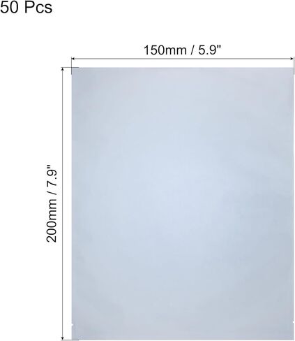 MECCANIXITY 50Pcs Anti Static Bags ESD Shielding Bag Flat Open Top Anti Static Bag for Electronic Devices 6x7 Inch(150x180mm) in Saudi Arabia