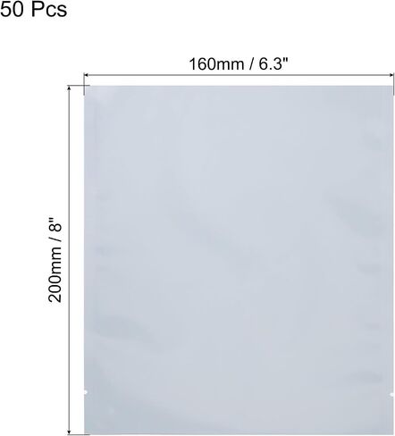 MECCANIXITY 50Pcs Anti Static Bags ESD Shielding Bag Flat Open Top Anti Static Bag for Electronic Devices 6x7 Inch(150x180mm) in Saudi Arabia