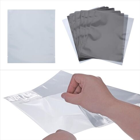 MECCANIXITY 50Pcs Anti Static Bags ESD Shielding Bag Flat Open Top Anti Static Bag for Electronic Devices 6x7 Inch(150x180mm) in Saudi Arabia