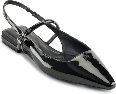 DKNY Women's Cairo Flat Mule, Silver, 8 in Saudi Arabia