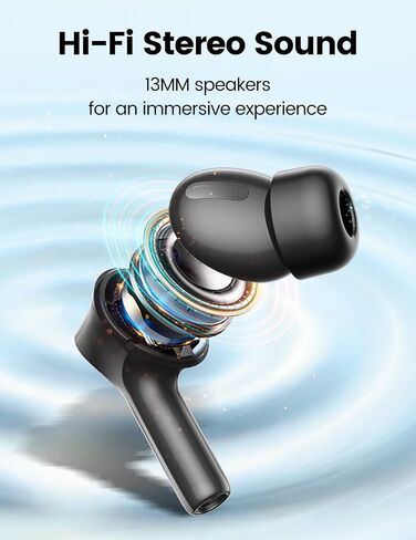 Wireless Earbuds Bluetooth 5.3 Headphones with LED Touch Screen 50H Playtime Deep Bass Stereo Ear Buds with Mic IPX7 Waterproof in Ear Earphones for Pad Tablet Laptop Android/iOS Phones in Saudi Arabia