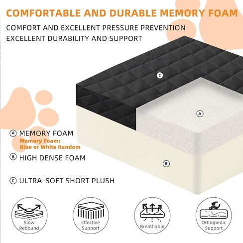 Dog Car Seat for Small Medium Dogs, Booster Car Seat for Dogs with Memory Foam Elevated Cushion, Detachable Washable Cover, Pet Car Seat Travel Bed with 2 Storage Pocket, Dog Seat Belt (Black, M) in Saudi Arabia