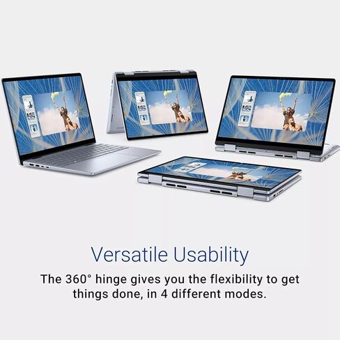 Dell Inspiron 14 5440 Business Laptop, 14" FHD+ 2-in-1 Touchscreen, Intel 10-Core 7-150U, 16 GB DDR5, 1 TB SSD, Webcam, Windows 11 Pro, with Microsoft Office Lifetime License & Laptop Stand in Saudi Arabia