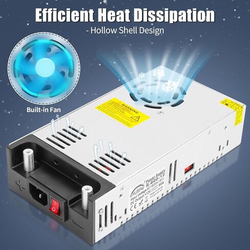 DC 12V 30A 360W Power Supply, Universal Switching Converter 110 AC to 12 Volt DC Converter for LED Strip 3D Printer CCTV Camera Security System Computer Project Radio in Saudi Arabia