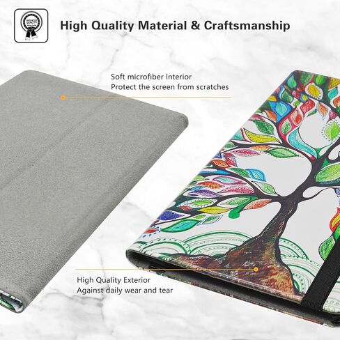 Compatible with Onn 10.4 Tablet Pro Case 2023,PU Leather Slim Folding Stand Cover for Onn 10.4 inch Tablet Pro Tablet (2023 Model No.100110603),Black in Kuwait