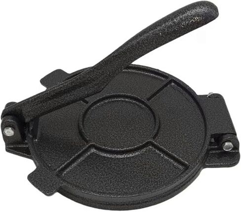 8-inch iron Tortilla Press, corn cake making machine, cast iron heavy-duty corn cake press, flour corn dough making machine, equipped with 50 sheets of parchment paper (8 inches) in Saudi Arabia
