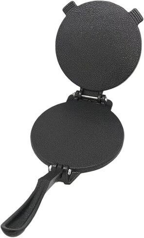 8-inch iron Tortilla Press, corn cake making machine, cast iron heavy-duty corn cake press, flour corn dough making machine, equipped with 50 sheets of parchment paper (8 inches) in Saudi Arabia