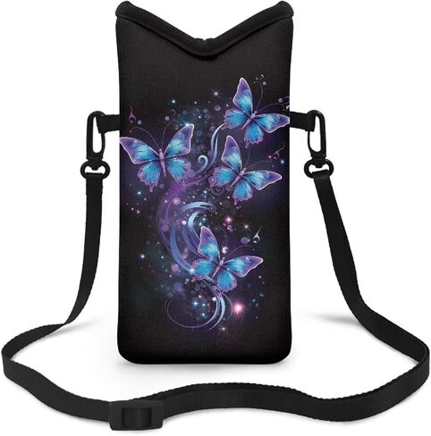 Neoprene Phone Bag Adjustable Crossbody Strap Mobile Protection Case Hook and Loop Fastener Phone Bag, 4 X 8 Inch in Kuwait