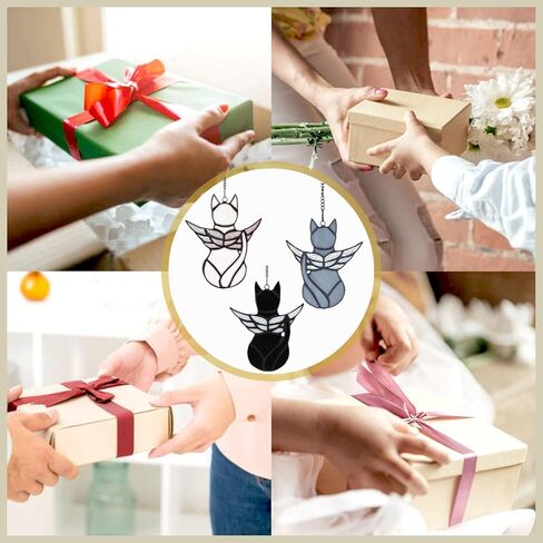 Angel Cat Figurine - Handcrafted Memorial Keepsake | Pet Loss Sympathy Gift | Elegant Angel Wings Design-White in Saudi Arabia