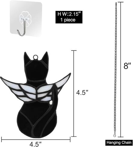Angel Cat Figurine - Handcrafted Memorial Keepsake | Pet Loss Sympathy Gift | Elegant Angel Wings Design-White in Saudi Arabia