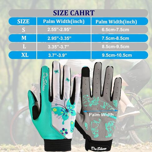 DuShow Cycling Gloves Women Full Finger Mountain Bike Riding Biking Gloves for Women Touchscreen Gel Padded Bicycle Gloves Motorcycle Gym Sport Workout Training Outdoor Gloves in Saudi Arabia
