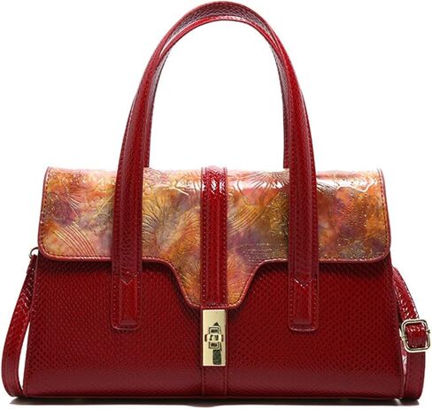 WIGUYUN حقيبة يد نسائية أنيقة للسهرة مصنوعة من جلد الثعبان بمقبض علوي ومحفظة بسلسلة كتف حقيبة عبر الجسم in Kuwait