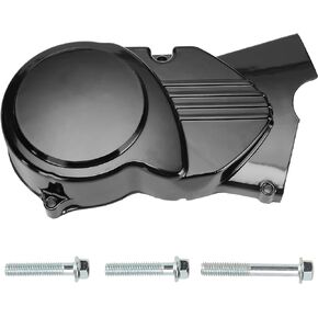 YOXUFA Left Engine Stator Cover for 50cc 70cc 90cc 110cc 125cc SSR TaoTao DB24 DB17 DB27 Coolster Madmax Apollo Baja X-pro Stomp Thumpstar Roketa Lifan Motor Chinese Off-Road Pit Dirt Bike Parts Black