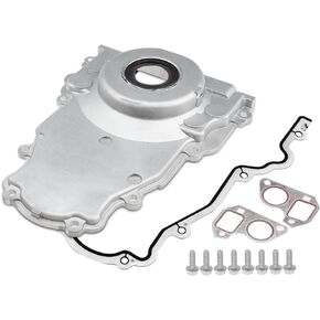 A-Premium Engine Timing Cover with Gasket Compatible with Chevrolet Silverado 1500/1500 Classic/2500 HD/3500 Tahoe Suburban Express GMC Sierra Yukon