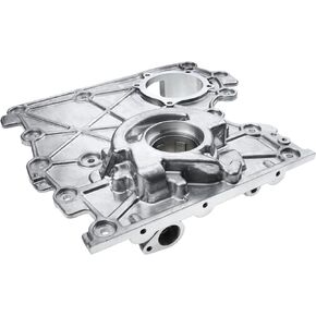 A-Premium Engine Timing Chain Cover with Oil Pump Compatible with GMC Canyon Envoy 2002-2009 Chevrolet Colorado Trailblazer H3 Ascender 12628565 12601932 14235042
