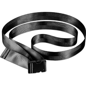 Extremity Mobilization Belt Manual Traction Mobility Strap Adjustable Fun Gait Belts for Stretching Yoga Leg Shoulder Exercise (Black)