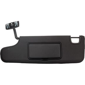 Dasbecan Black Left Driver Side Sun Visor Compatible with Jeep Wrangler JK 2007-2018 Replaces# 6CJ07DX9AA