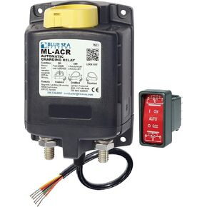 Blue Sea Systems 7623 ML-ACR 24V DC 500A Automatic Charging Relay with Manual Control, Beige
