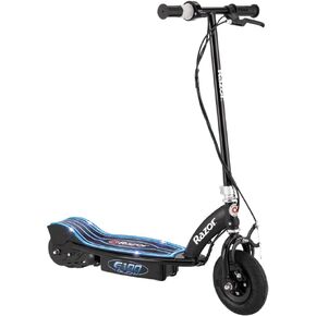 Razor E100 Glow Electric Scooter for Kids Age 8 and Up, LED Light-Up Deck, 8" Air-Filled Front Tire, Up to 40 min Continuous Ride Time