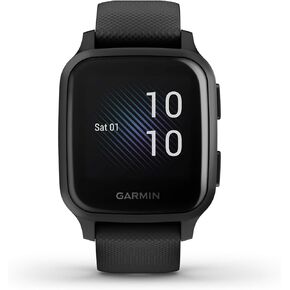 Garmin 010-02427-01 Venu Sq, GPS Smartwatch with Bright Touchscreen Display, Up to 6 Days of Battery Life, Light Gold and White