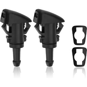 2 PCS Front Windshield Washer Nozzles, Windshield Wiper Spray Nozzle, Washer Spray Jet Kit Fit for Chrysler, Dodge, Replaces OEM #: 4805742AB / 55077460AA / 5303833AA / 5116079AA / 5113049AA