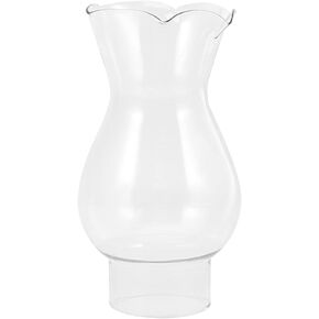 OSALADI Lamp Shade Oil Lamp Chimney Oil Kerosene Lamps Shade Vintage Oil Lamps Chimney Glass Light Covers Clear Oil Lamps Base for Antique Oil Lantern Chamber Lamp White Lamp Shade Outdoor Lantern