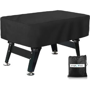 Foosball Table Cover, Waterproof Heavy Duty Oxford Rectangular Patio Coffee Chair Billiard Soccer Cover Indoor/Outdoor Black 63 x 45 x 19 inch