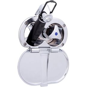 Ambassador Marine Trinidad- Transom Shower (Cold Only), Chrome Cup & Lid, Hammer-Head Black Sprayer, 6' Stainless Steel Hose, Chrome Trinidad Handle - 136-0216-CP-W