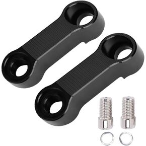 MAKGAGAAI 10cm Clockwise thread Motorcycle Mirror Extender Mount Riser Adapter - Clear Rear View for Safer Rides, Easy to Install on Various Motorbikes - Universal Compatibility (Pack of 2)
