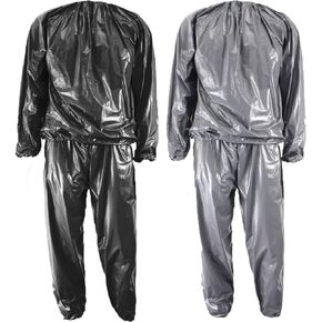 Heavy Duty Sauna Suit Men Women Weight Loss Exercise Slimming Gym Fitness Workout Anti-Rip Sweat Suits