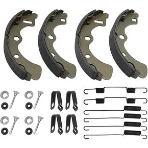 Rear Brake Shoes Springs Pins Left&Right for Kawasaki Mule 3000 3010 3020 4000 4010 KAF620 KAF950 Diesel 2001-2021