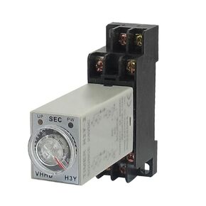 uxcell H3Y-2 24VDC DPDT 60 Seconds 8P Terminals Delay Timer Time Relay w Base