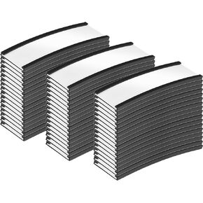 Pack of 50 - C Channel Magnetic Label Holders with Paper Inserts and Clear Plastic Protectors, Metal Surface Sign and Ticket Holder, Length of Label Area, 3" X Height of Label Area, 7/8"