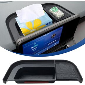 TOPINSTALL Center Console Tray Compatible with 2022 2023 2024 Ford Maverick Accessories, XL XLT Lariat Pickup Truck Organizer Armrest Box Coin Container-Black