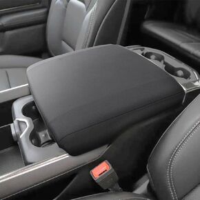 PIMCAR Dodge RAM Center Console Cover, 2019-2024 RAM 1500 2500 3500 Accessories Neoprene Armrest Cover Soft Cozy Protector Interior (Bucket Seat Only)