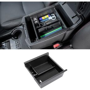 JDMCAR Center Console Organizer Compatible with 2025 Toyota 4Runner Accessories, Insert ABS Materials Tray, Armrest Box Secondary Storage Tray Interior Accessories (Glossy Black Trim)