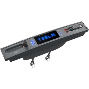 Qoope Tesla USB Hub Model 3 Model Y Accessories 2023 2022 2021 Fast Charger Hub Docking Station for Model 3/Y Center Console, Gifts for Tesla Owners