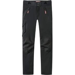 Camii Mia-Big-Girls-Kids-Snow-Pants-Cargo Pants Winter Warm Outdoor Ski Pants Waterproof Insulated Pocket
