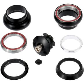 MTB Mountain Racing Road Bike Bicycle 1-1/8" Threadless Sealed Headset Bearings Black MTB Road Bike Threadless External Headset Sealed Cartridge Bearings-1 1/8" 34MM