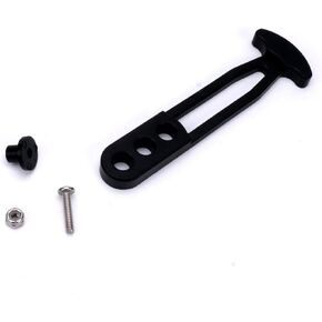 Boat Telescoping Ladder Strap,Marine Grade Secure Retaining Rubber Latch Band with 3 Adjustable Mounting Holes for 2-Step 3-Step or 4-Step Ladder (6 Inch(3 Mounting Holes))