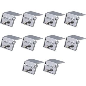 Emptty 10PCS Banjo Tailpiece, 5 String Banjo Tailpiece Chrome Plated Replacement Accessory