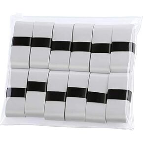12 Pieces Tennis Racket Badminton Racket Grip Tape Overgrips for Anti-Slip and Sweat Absorbent Grip