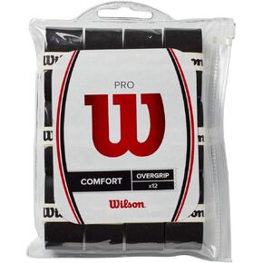 Wilson Pro Overgrip Comfort 12 Pack - Black - Tennis Overgrip in Saudi Arabia