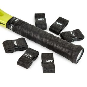 ADV Dry Tennis Overgrip Tape - 12-Pack - FeltTac Tennis Racket Grip Tape - Ultra Absorbent Tennis Grip Tape - High Velvety Comfort Tennis Racket Grips - Pro Tested & Designed Tennis Grips Overgrip