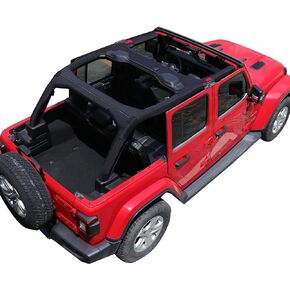 RERPRO Neoprene Roll Bar Padding Cover Compatible with 2018-2023 Jeep Wrangler JL Unlimited 4 Door Exterior Protection Accessories Roll Cage Full Protector Covers, Black