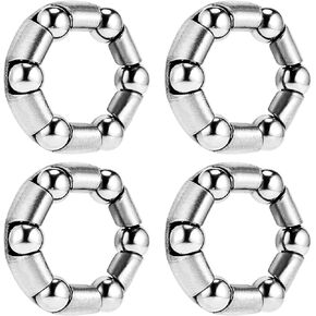 Jaceyon Ball-Bearing-Bike, 3/16" x 6-Balls, Bicycle-Ball-Bearings-Retainer - Mountain Bike Parts, 4Pcs Bicycle Repair Accessories for Kids MTB Ball Bearings, Front Wheel Bracket