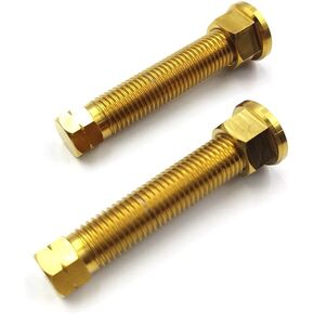 Motorcycle Titanium Alloy Chain Adjuster Bolt 1 Pair M8*1.25 Motocross for CRF WRF YZF KXF RMZ Dirt Bike (M8 Natual)